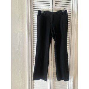 Talbots Dress Pants Womens 8P Black Stretch Office Casual Work Minimalist wool